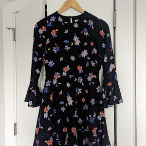 Floral long sleeve dress